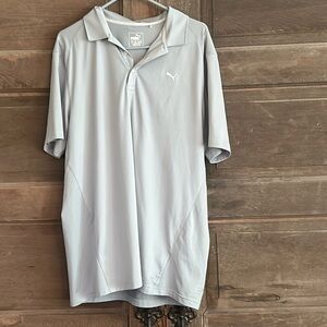 Mens‎ Puma Pounce  Quarry Golf Polo Shirt - Performance Fit - Size X Large